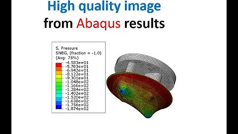 How to get high quality Abaqus result images