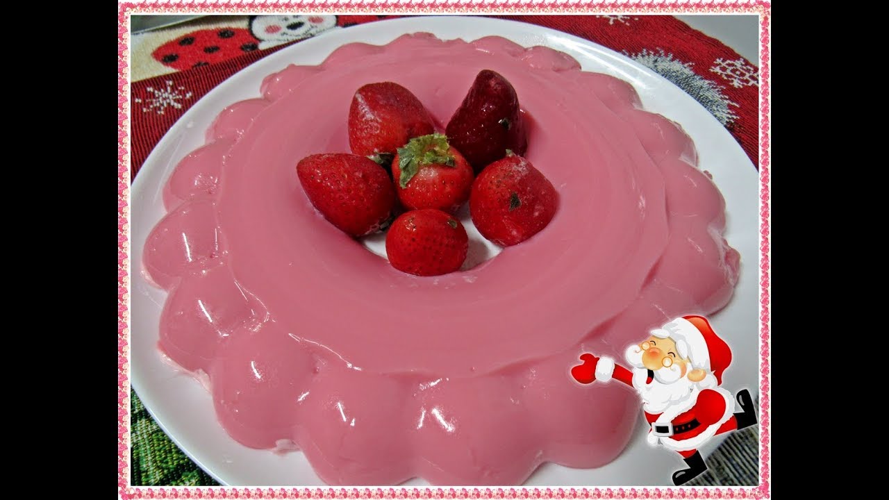 Gelatina de Morango com Leite Condensado YouTube
