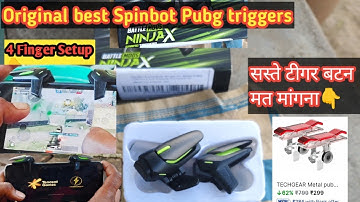 Gaming Trigger Unboxing and gaming play mobile games like 4 fingers Spinbot gaming trigger