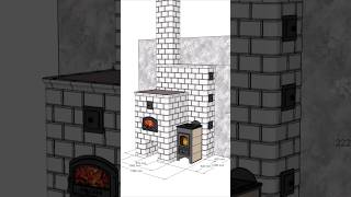 Печь из Беларуского изразца (кафель) #печь #изразцы #русскаяпечь #буржуйка #кафель #печник