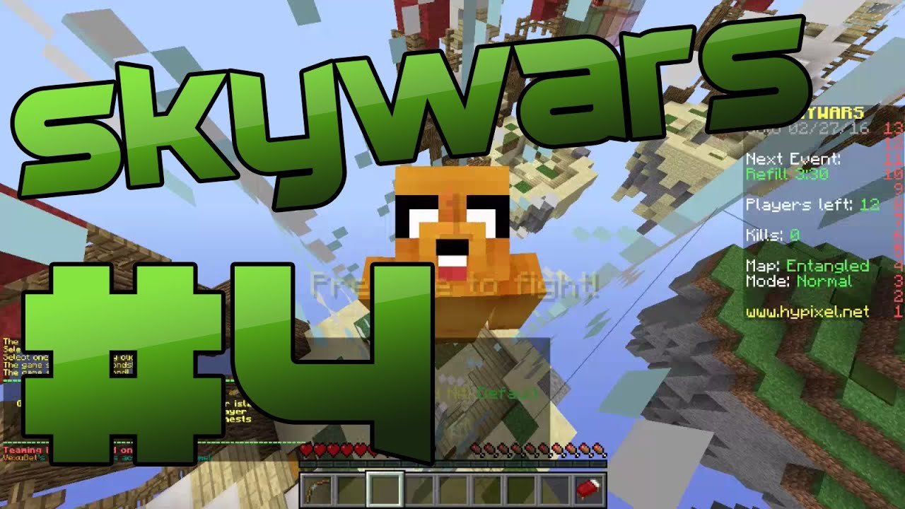 SkyWars #4 - ESTRENANDO HYPIXEL (Minecraft) e.emdad