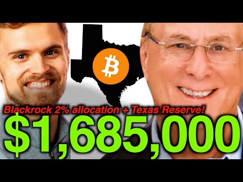 $1,700,000 BITCOIN (Blackrock + Texas BIG News!!!)