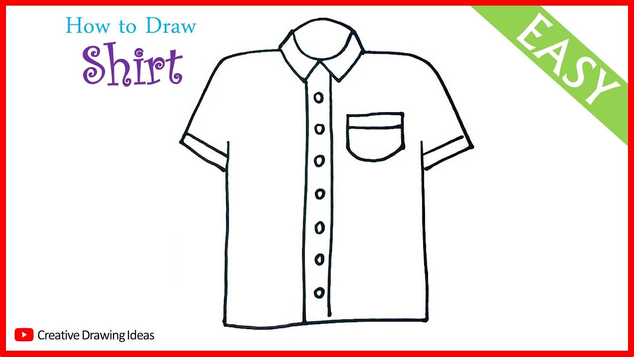 Shirt Drawing - How To Draw A Shirt Step By Step