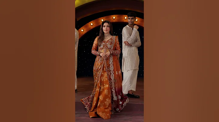 Orange Ayeza - Jhoomro Collection by Nureh