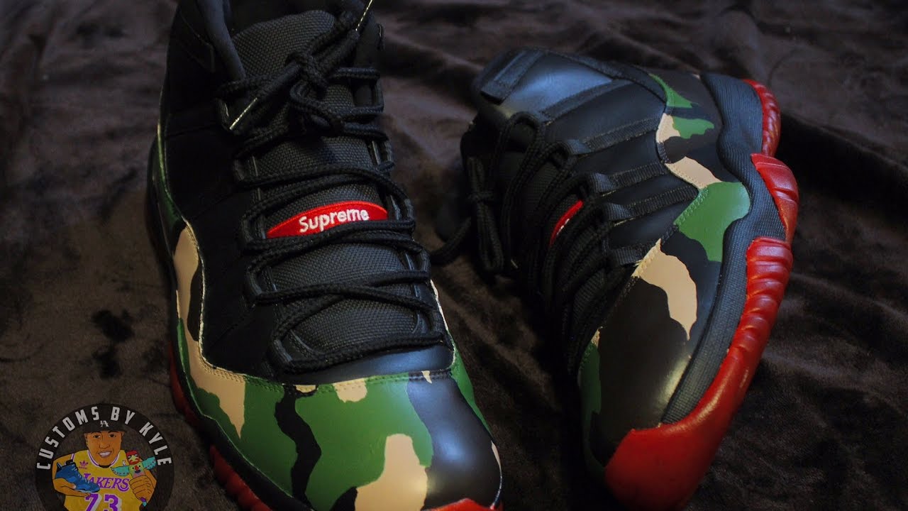 Custom Lv Supreme Jordan 112