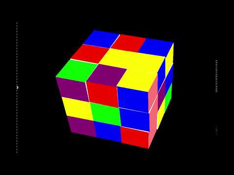 rubik Rube animation using opengl