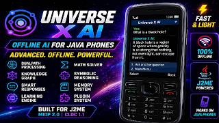 Universe X AI 🤖 | The Most Advanced Offline AI for Java Phones J2ME | First Look #j2me #coding #ai screenshot 1