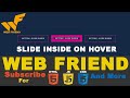 Button Slide Inside On Hover | Attractive Button Hover Inside