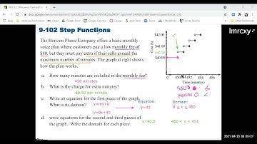 IM2 CPM 9.3.3 Piecewise-Defined Functions