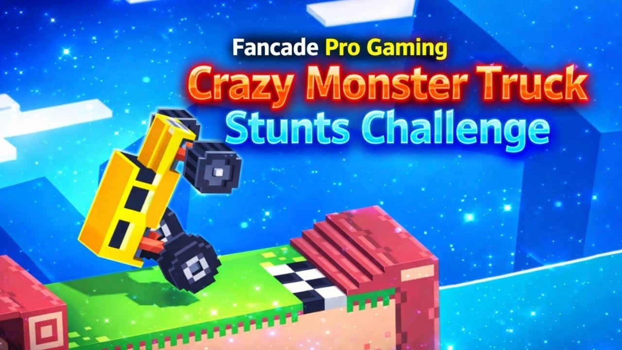 Crazy Monster Truck Stunt Challenge 😱 | Fancade Gameplay