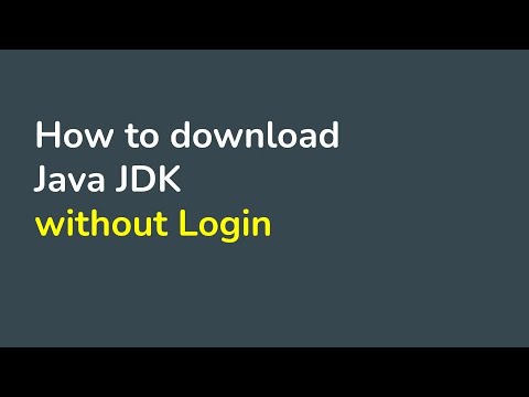 How to Download and Install Java JDK without Login to Oracle