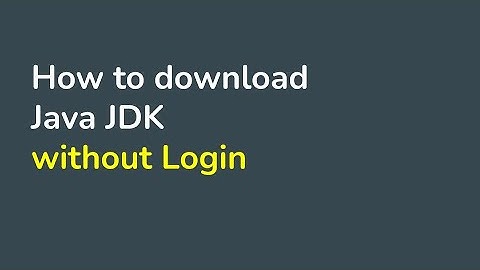 How to Download and Install Java JDK without Login to Oracle