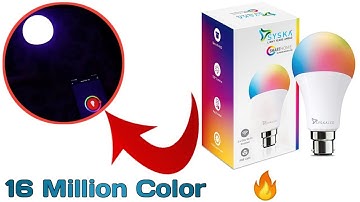 Syska Wifi Smart Bulb | Syska RGB Light | RGB Bulb with Google Assistant | Syska Smart Bulb with RGB