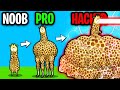 NOOB vs PRO vs HACKER In I AM GIRAFFE! (WEIRDEST APP GAME EVER!)