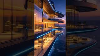 Future floating house 🌊🏡Would you live here?#luxurybuild#futurehouse#luxuryhouse #shorts#shortvideo