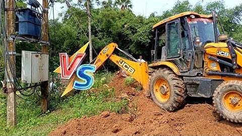 JCB 3DX Going To Remove Unwanted Trees In Fishary Land || Jcb Videos