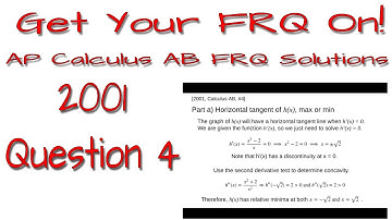 AP Calculus AB - 2001: #4