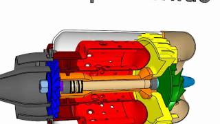 CATIA CAD Modellgasturbine.avi