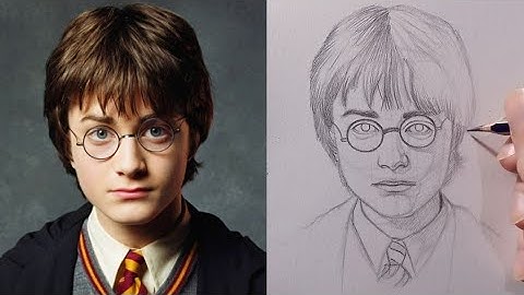 Learn to draw Harry Potter in an easy way ( loomis method tutorial ) #drawing #tutorial #arttips