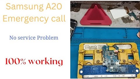 Samsung A20 Emergency Call Problem | Samsung A20 No Service 🔥🔥