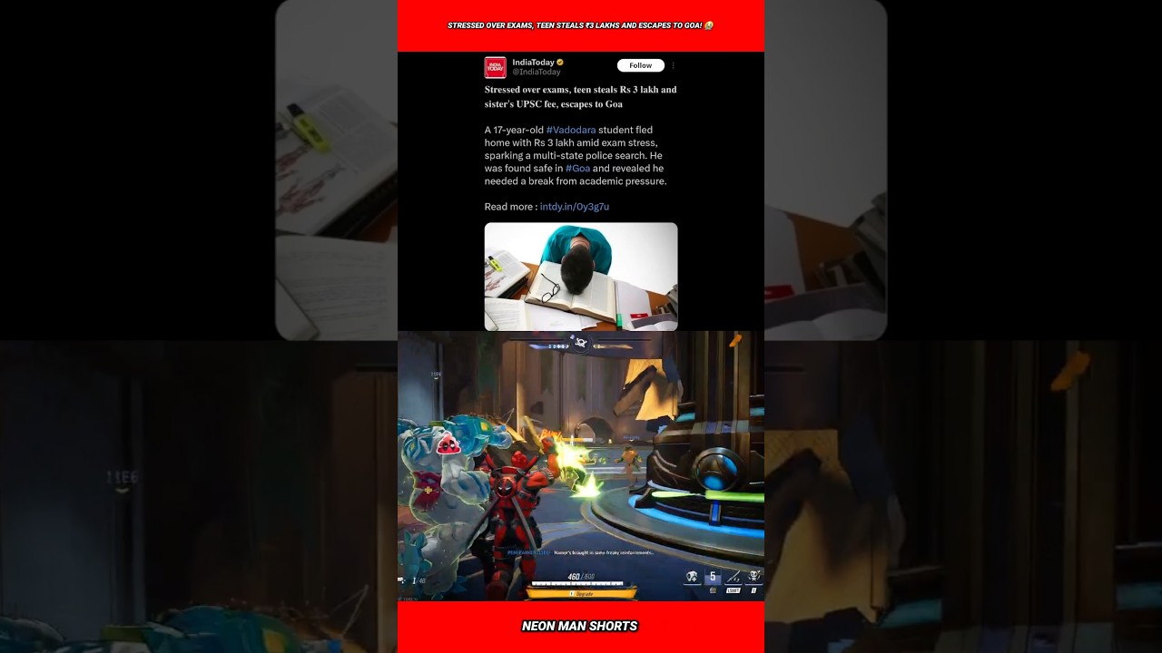 Stressed over Exams, Teen Steals ₹3 lakhs and escapes to Goa! 😭 