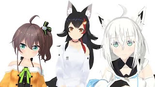 【 MMD Hololive 】 Everybody (Ft. Fubuki, Mio and Matsuri)