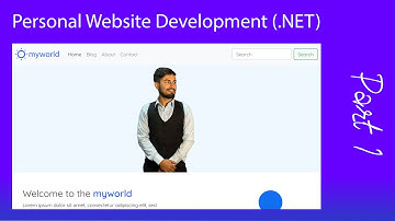 Personal Website - Part1 || Creating basic MVC Layout using .NET 5