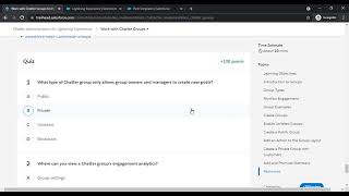 Chatter Administration for Lightning Experience module--  Work with Chatter Groups Unit