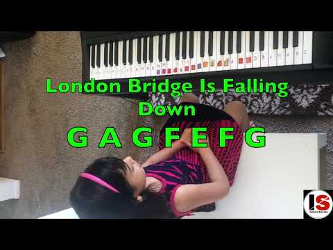 London Bridge Is Falling Down Easy Piano/Keyboard Tutorial with NOTES