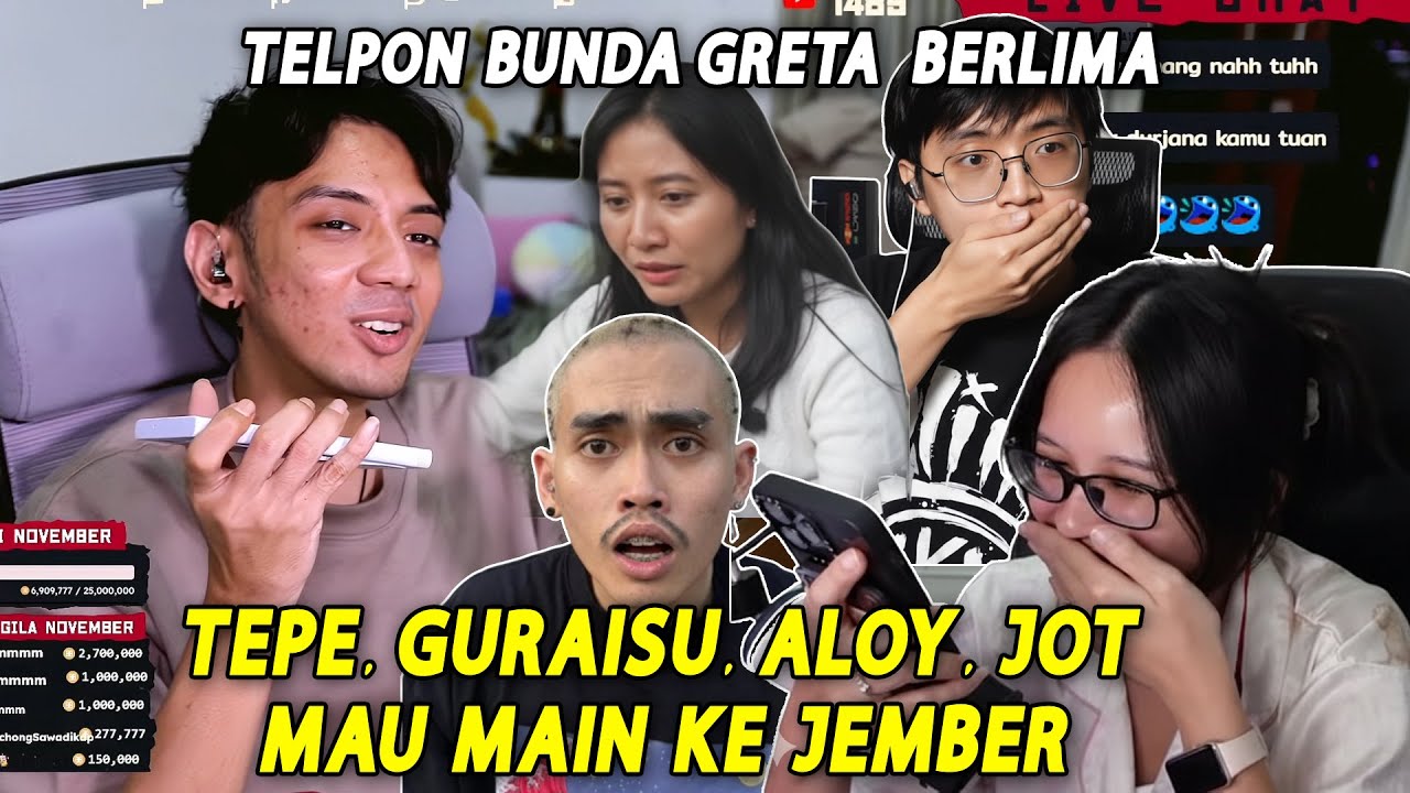 KING ALOY, TIERISON DAN GURAISU OTW MAIN KE JEMBER RUMAH TEPE DAN BUNDA GRETA  #aaaclan #aloy #yb