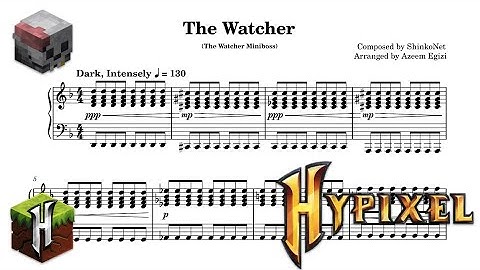 The Watcher (Piano Arrangement) - Hypixel Skyblock OST (The Watcher Dungeons Miniboss)