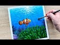 Under The Sea Acrylic Painting Step By Step Daily Challenge 79 