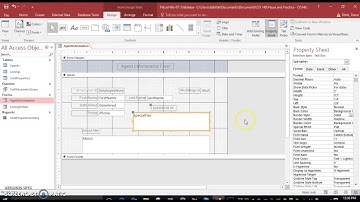 Tab Order, Scroll bar, Enable Data