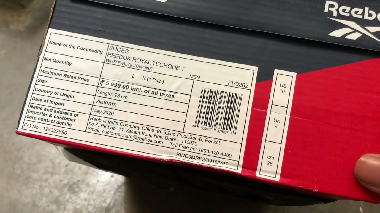 Reebok Royal Techque T Black/White Unboxing ❣️ - YouTube