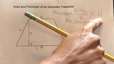 How to find the Area and Perimeter of an Isosceles Trapezoid