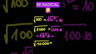 Be radical #shorts #algebra #math #hack #mathematics #mate #evaluarenationala  #bacalaureat #radical