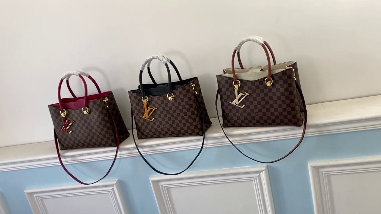M40050 LV classic monogram riverside handbag large-capacity triple-department shopping tote bag ...