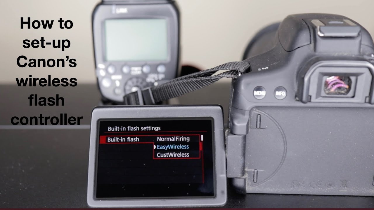 Wireless Flash control setup for Canon (using a T6i and YN600EXRTII) YouTube
