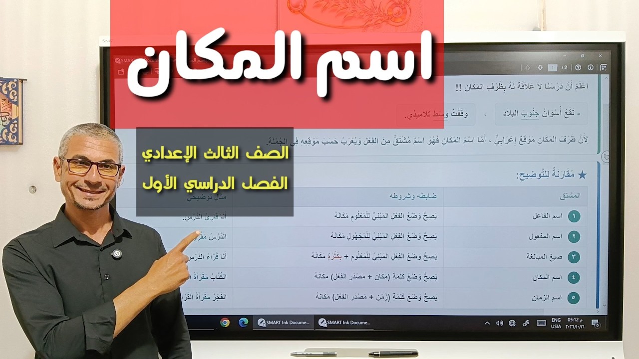 اسم المكان ـ البساطة مع عمق التفاصيل ـ الصف الثالث الإعدادي/ الفصل الدراسي الأول