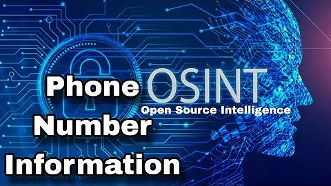 “Unknown Number Verification Using OSINT Tools | Awareness Only”