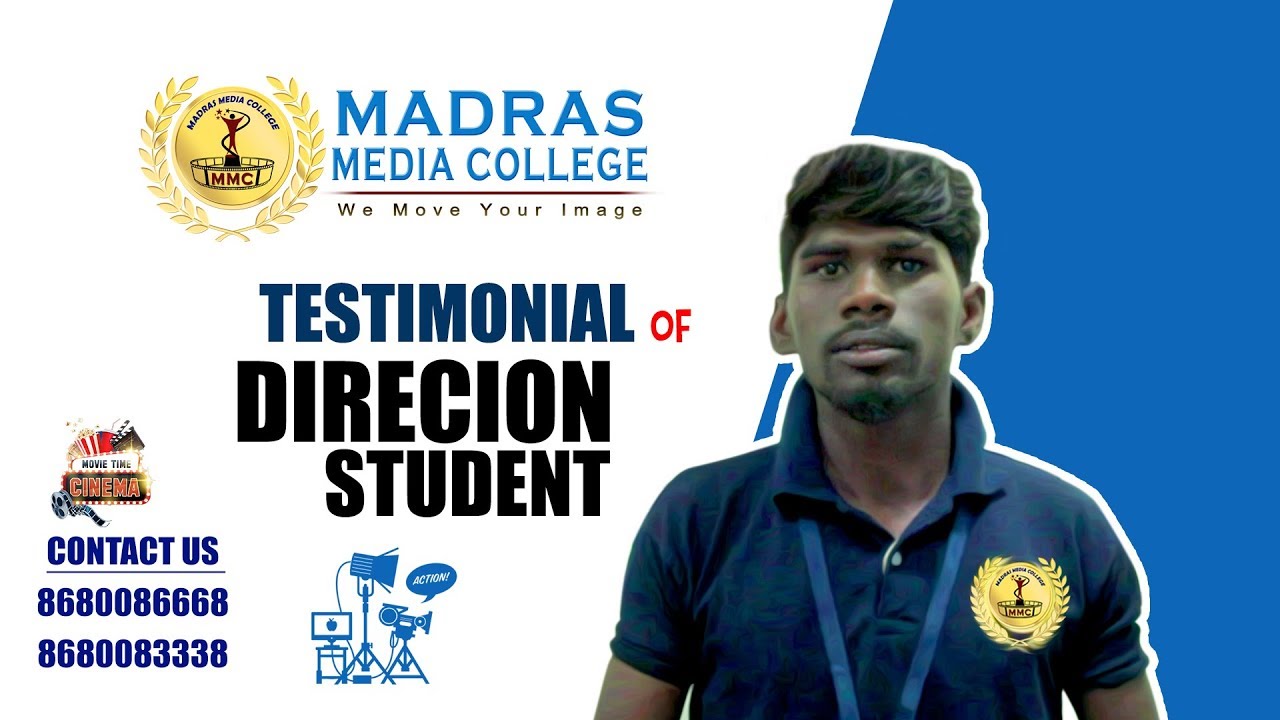 Testimonial of Newly Joined Direction Student Siva | Madras Media College