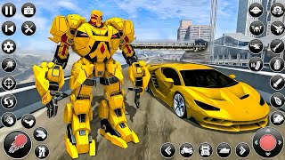 Car & Jet Transformation Robot Fight Game | Flying Police Robot Game 2025 - Android Gameplay  screenshot 1