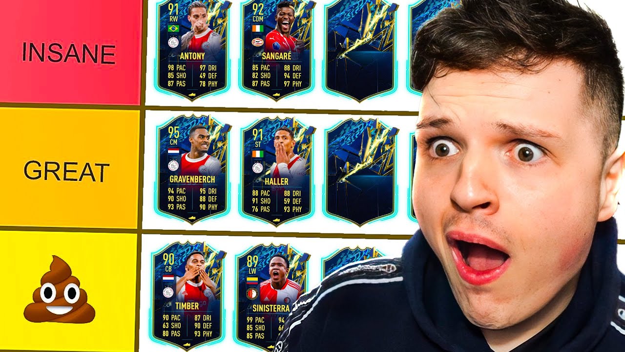 RANKING EVERY EREDIVISIE TOTS ON FIFA 22! | Eredivisie Team of the Season Tier List...