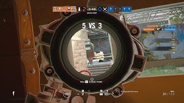 Rainbow Six  Siege | Doc 1v4 Spawnpeek Theme Park