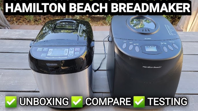 Hamilton Beach HomeBaker Brreadmaker, Home Portable Bread Machine, 29882,  Black 804064175328