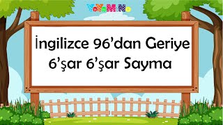 İngilizce 100'den Geriye 6'şar 6'şar Sayma | İngilizce Geriye Doğru Sayma | 100 - 6 | Mino Öğretiyor