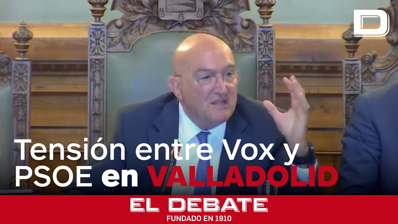 Tensión entre Vox y PSOE durante el Pleno del Ayuntamiento de Valladolid