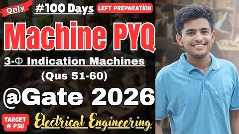 Machine PYQs Gate Electrical engineering Induction Machine PYQs Gate #gate2026 #gate #machine #mtech