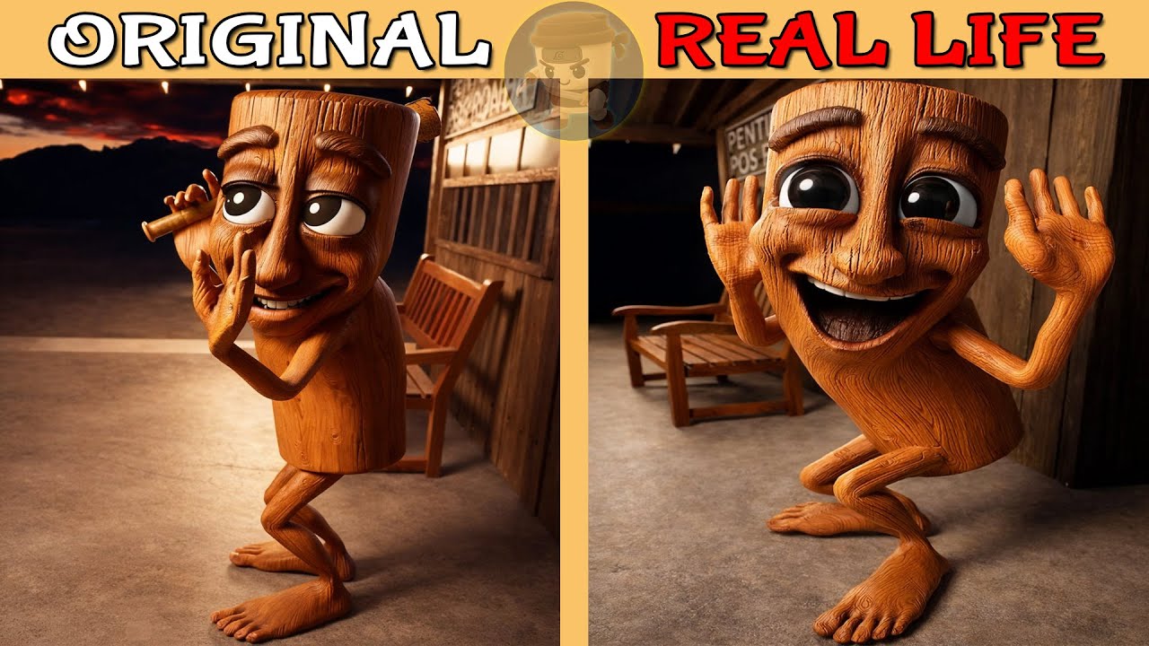 Tung Tung Tung Sahur Dances Sulu Trend | Brainrot Original vs Real life | Brainrot Animation