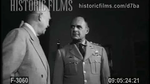 PRESIDENT EISENHOWER MEETS GENERAL RIDGEWAY - 1953